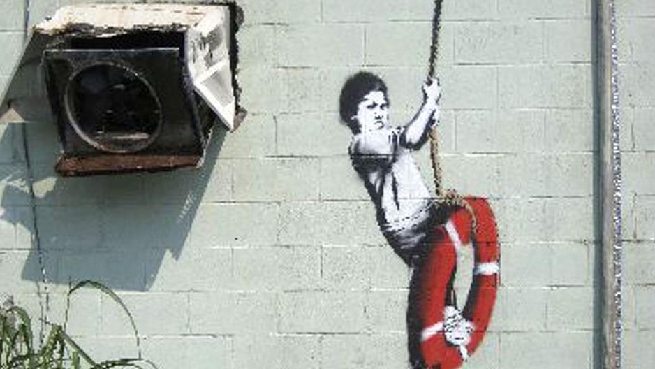 Long-lost, Katrina-inspired painting by graffiti master Banksy rediscovered, according to report